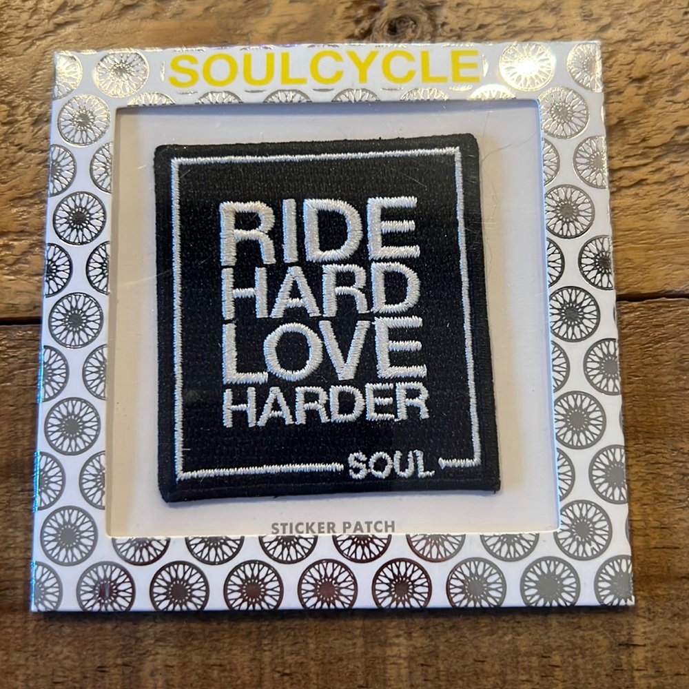 Soulcycle Ride Hard Love Harder Sticker Patch